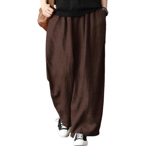 Long Pants Breathable Comfortable Loose Leisure Harem Pants for Outdoor Slacks sweatpants Trendy Loose Dance Clothing