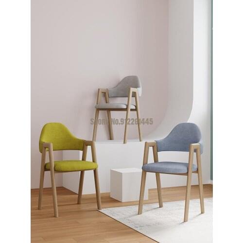 Home chair backrest bedroom net red learning desk stool simple makeup chair female modern nordic dining table dining chair