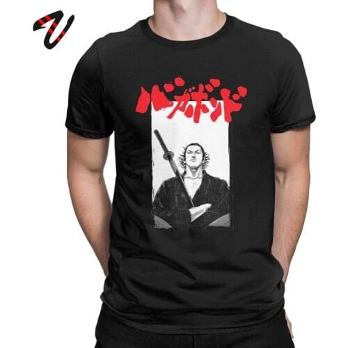 Game T-Shirt Men Vagabond Miyamoto Musashi Berserk O-neck Short Sleeve Tee Cotton T Shirt Hipster Tops Plus Size Funky Clothes