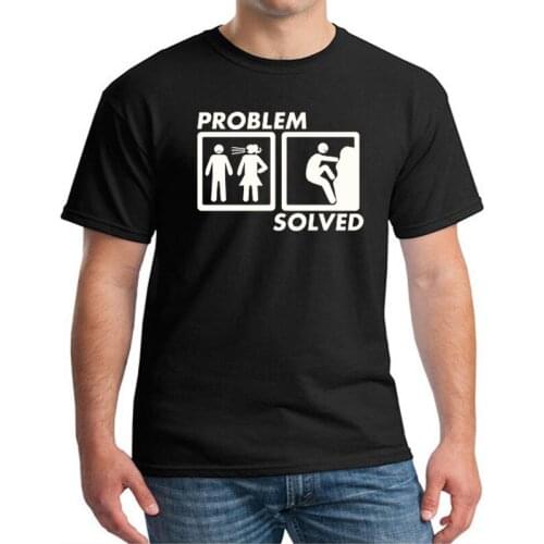 Summer Problem Solved ROCK CLIMBINGS Funny T-Shirt High Quality Printed T Shirt Harajuku Men Cotton Short Sleeve TShirt Top