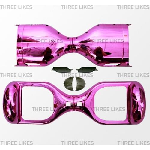 New Pink Chrome Hoverboard Replacement Outer Cover Case Shell for 2 Wheels 6.5 Inch Smart Self Balancing Electric Scooter Parts