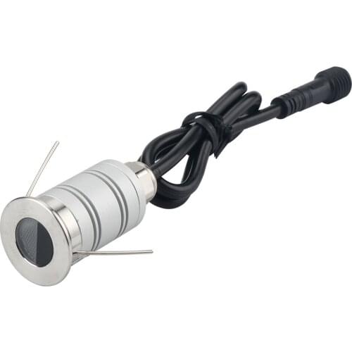 Semicircle Prevent glare Underground Light IP67 1W Mini Inground Light DC12V Stair Deck Lamp Wall Corner Lights Garden Lighting