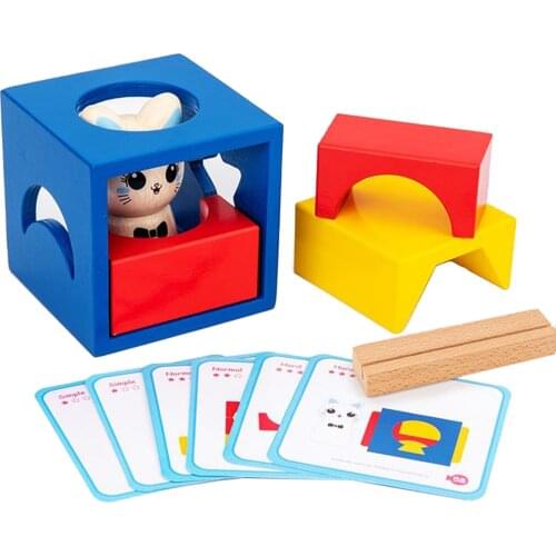 Cat Adventure Game Brain Teaser Toys Stacking Game Logic Training Toy for Todder Kids