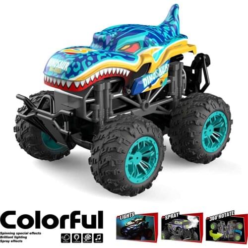 Big 4WD RC Car Radio Stunt Spray Music Light 360 Rotated Dance High Speed Stunt Remote Control off Road Drift Vehicle Car Model