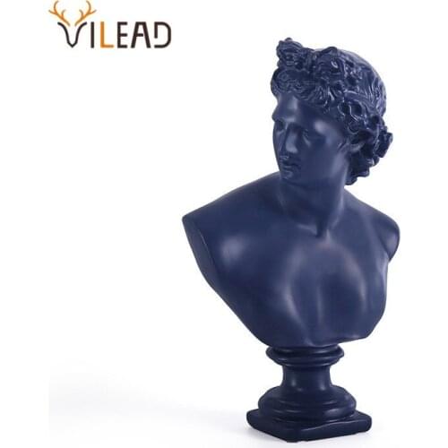 VILEAD 32cm Resin Apollo Artemis Statue God Nordic Creative Ornaments Statuettes Modern Art Office Home Decoration Accessories