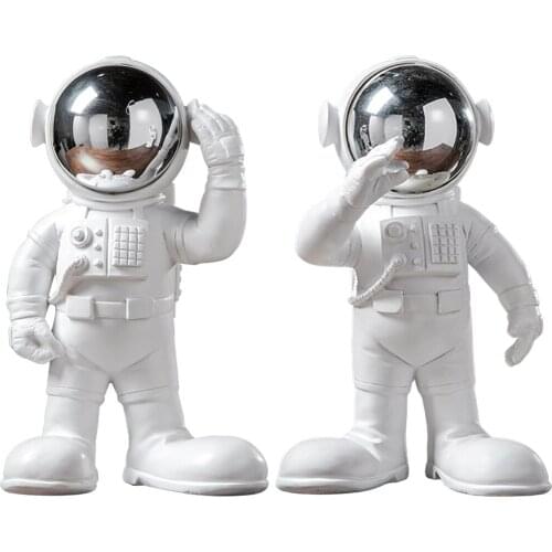 Spaceman Statue Figurine Statues Resin Astronaut Figurines Fashion Spaceman Sculpture for Home Gifts Souvenirs Gifts