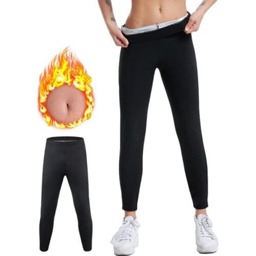 Sweat Sauna Pants Legging Fitness Sweating Clothes Yoga Pants Running Sport Shaping Pants Women Waist Trainer Slimming Pants