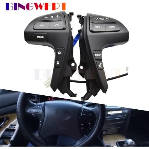 UV Silver / gold color Steering Wheel Audio Control Button With Bluetooth 84250-06180 For Toyota Camry