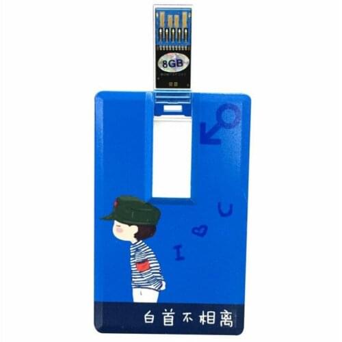 Card Shaped USB Flash Drive 3.0 Speed Memory Stick 4gb 8GB 16gb 32gb Custom Photography Photo Logo Retail And Wholesale Unique