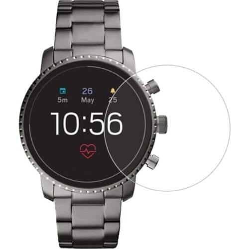 Anti Scratch Tempered Glass Protective Film Clear Guard Screen Protector Cover for Fossil Q Explorist HR Gen 4 Generation Watch