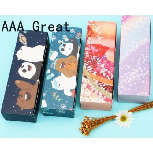 10Pcs/Lot Gift Box Packaging Paper Kraft Paper Wedding Baby Birthday Party Favor Cake Candy Macaron Boxes Cartoon Christmas New