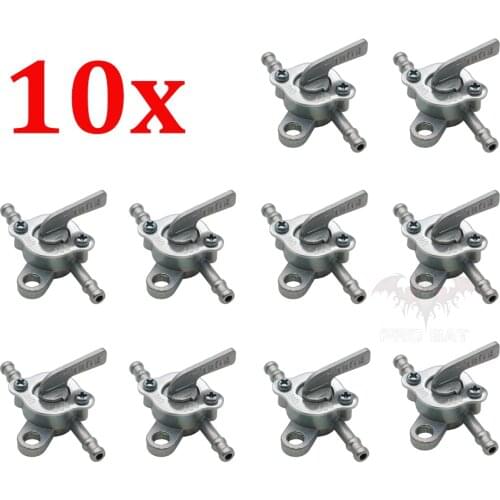 10PCS Universal Inline Fuel Pet Cock Shut Off Valve Mini Bike Dirt Bike Go Kart Buggy Bike ATV