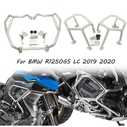 2020 R1250GS Upper&Lower Engine Guard Highway Freeway Crash Bar Fuel Tank Protector for BMW R 1250 GS R 1250GS 2019 Motorcycle