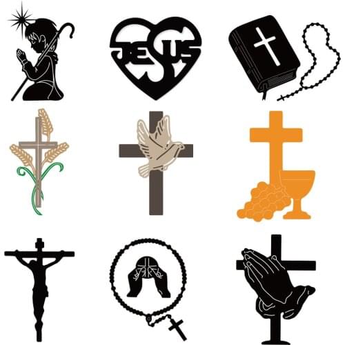 2020 craft Metal Cutting Dies religion cross pray cut mould Stencils for Scrapbook album Decorative Embossing Paper Cards die