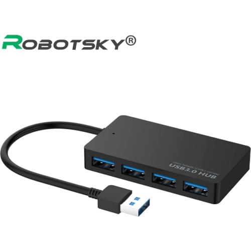 4 Port USB 3.0 HUB 5Gbps Super Speed USB Splitter Adapter Cable Blue LED for iMac Notebook Laptop