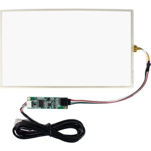 10.1" 4 wire Resistive touch screen+Controller card for 10.1inch N101BCG L21 1366X768 LCD Screen