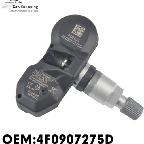 4F0907275D Tire Pressure Sensor Monitoring System TPMS 433MHz For Volkswagen Touareg Audi Q7 A6 A7 Bentley Continental