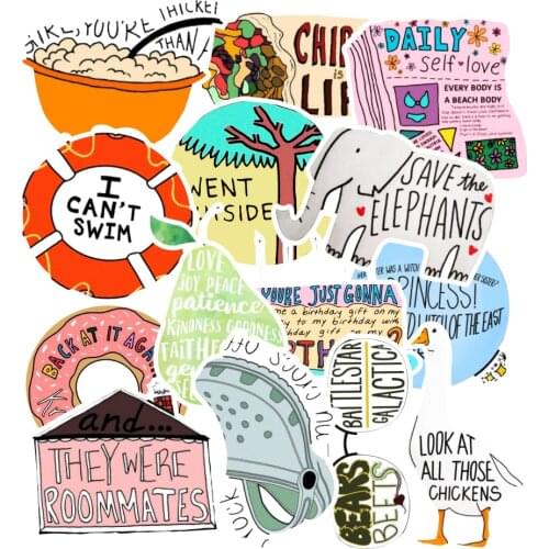 50PCS Vine graffiti stickers avocado small fresh water bottle For Decal Snowboard Laptop Luggage Car waterproof Sticker