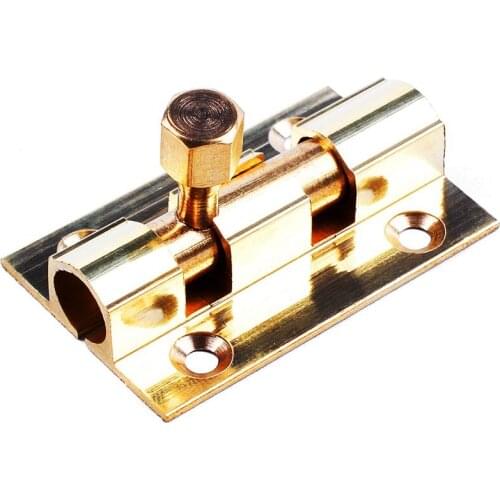 Promotion! 1.5-inch Long Brass Door Latch Sliding Lock Barrel Bolt Gold