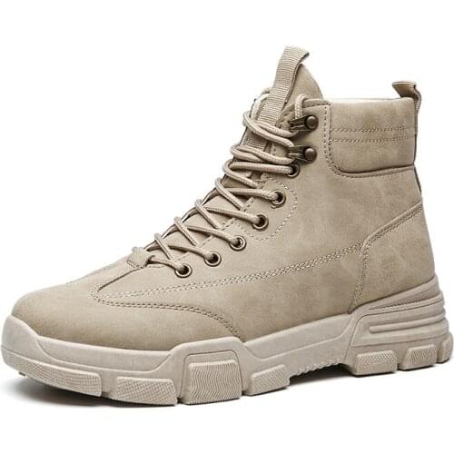 Nice Pop Autumn Winter Waterproof Ankle Boots Breathable Motorcycle Boots Mens Sneakers Fashion Outdoor Hiking Boots Men Boots