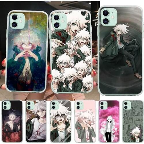 Makoto Nagito Komaeda Anime Phone Case for iphone 12 pro max 11 pro XS MAX 8 7 6 6S Plus X 5S SE 2020 XR cover