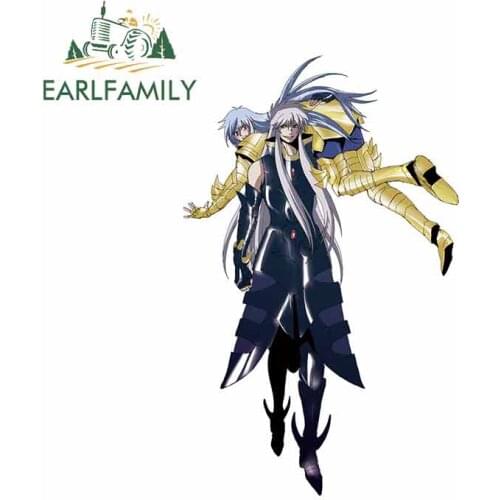 EARLFAMILY 13cm x 8.4cm for Saint Seiya Lost Canvas Mobile Wallpaper Funny Car Stickers Waterproof Car Accessories Decals