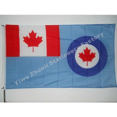 Canadian Royal Air Force Flag 150X90cm (3x5FT) 120g 100D Polyester Double Stitched High Quality Free Shipping