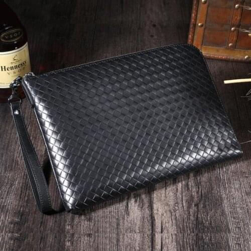 Multifunctional real leather business commercial briefcase manager folder bag mens bag for documents bag padfolio handbags