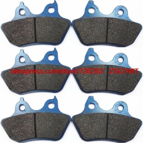 Motorcycle Semi-Metallic Disc Brake Pads Set fit Harley FLHTCUI 1450 Ultra Classic Electra Glide 2005 - 2006