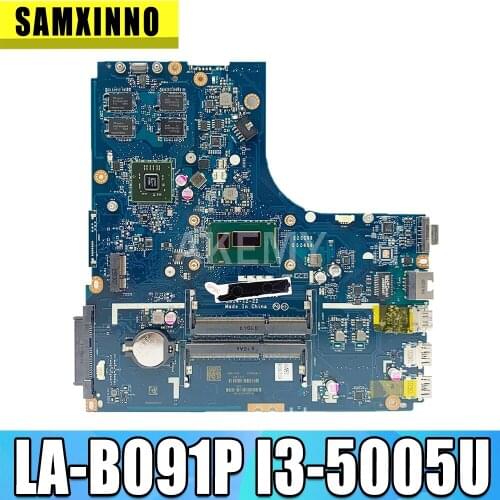 New Mainboard For Lenovo Ideapad B50-70 Laptop Motherboard ZIWB2/ZIWB3/ZIWE1 LA-B091P I3-5005U 2GB GPU