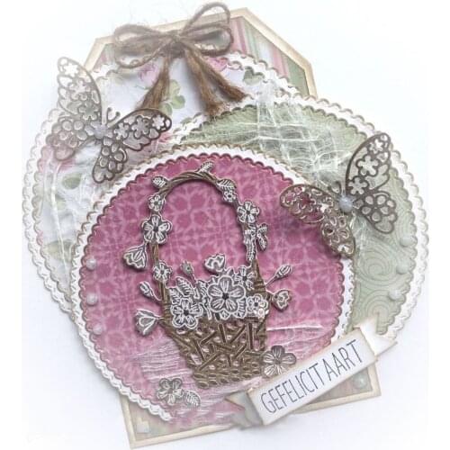 New Flower basket metal Cutting Dies Stencils DIY Scrapbooking Paper/photo Cards Embossing Dies