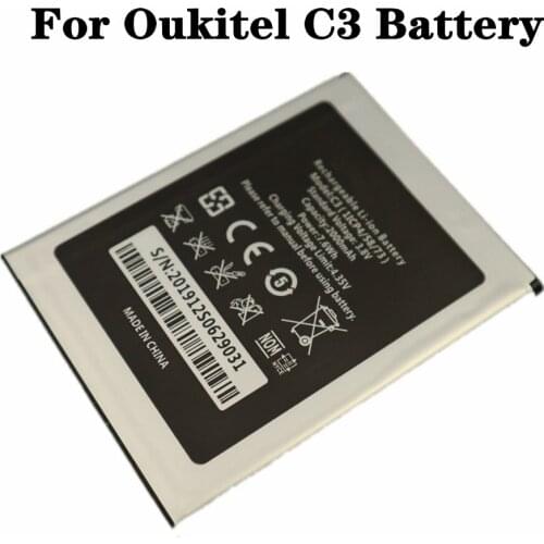 New 100% Genuine Battery For Oukitel C3 phone Battery High Quality 2000mAh Bateria