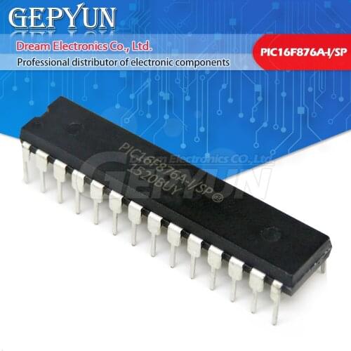 1PCS PIC16F876A-I/SP DIP28 PIC16F876A DIP 16F876A DIP-28 nhanced Flash Microcontrollers new and original IC