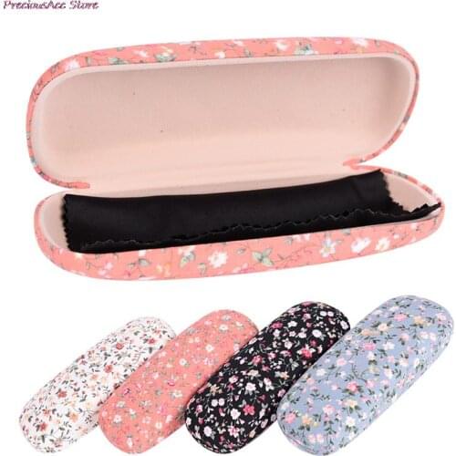 Protable Floral Sunglasses Hard Eye Glasses Case Eyewear Protector Box Pouch Bag Sunglasses Case