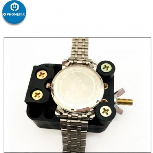 PHONEFIX Watch Adjustable Opener Back Case Cover Opener Remover Fixing Holder Watchmaker Repair Tools Watch Accessories