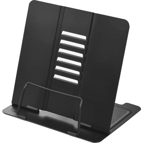 Office/School Bookstand Bookshelf Document Holder Steel Book Holder Adjustable Six Angles Reading Tool for Magazine Document