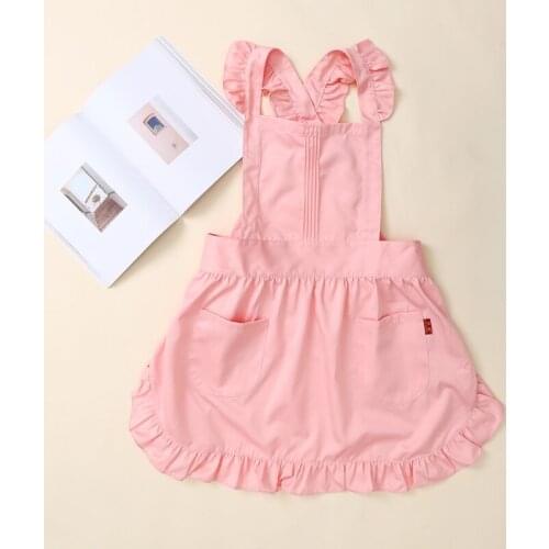 Lovely Retro Ladys Aprons for Women Kitchen Fashion Cook Apron Chic with Pockets for Gift