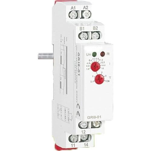 Din Rail Current Monitoring Relay Industrial Control Electrical Relays Over Current Protection Relay GRI8