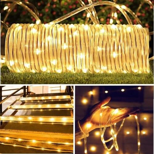 Led Rope Lighting Street Garland On The House Festoon Led Light 20/30M EU Plug Operated