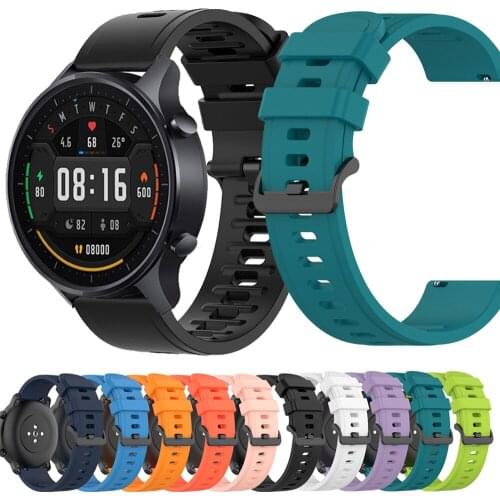 Silicone Watchbands For Amazfit GTR 2 2E 22mm Watch Band Smart Watch Bracelet Belt Sports Correa For Xiaomi MI Watch Color Strap