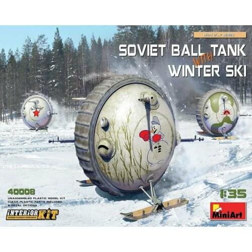 MiniArt 40008 1/35 Soviet Ball Tank with Winter Ski. Interior Kit - Scale Model Kit