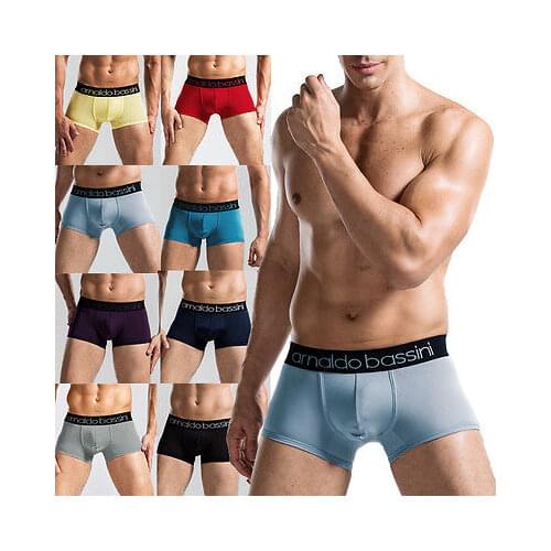 Comfy Sexy Underwear Mens Boxer Shorts Bulge Pouch soft Underpants L-XXXL 8 Colors