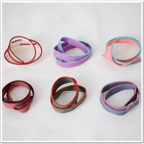 Dailylike Colorful Nylon Flower Lace Zipper Hand-made DIY Clothing Home Smooth and Durable Bags Wallet Purse Cloth Accessories