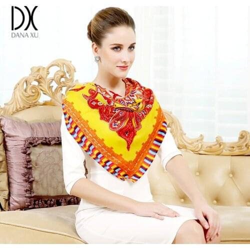 2019 New Fashion Brand Winter Scarf For Women Scarf 125*125cm Large Luxury Women Wool Scarf Warm Cashmere Shawls and Scarves