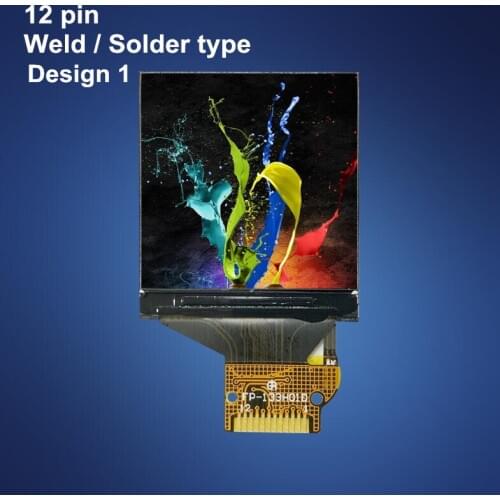 1.3 inch IPS TFT LCD screen 12 PIN ST7789 Solder type SPI clorfull RGB 240x240 resolution All viewing direction