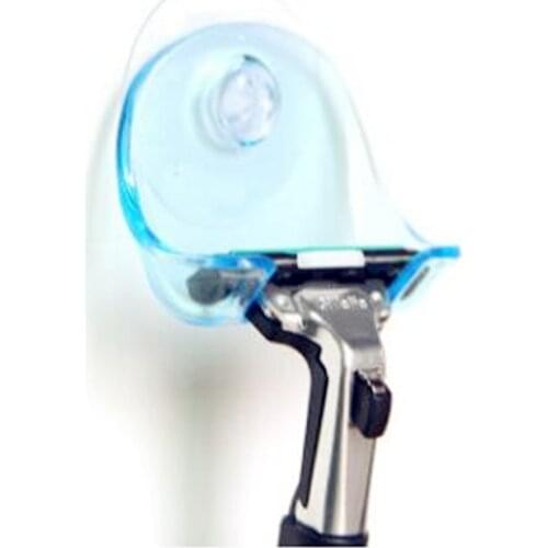 Clear Blue Plastic Super Suction Cup Razor Rack Bathroom Razor Holder Suction Cup Shaver Tooth Brush Hook
