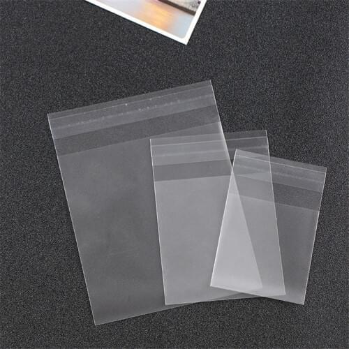 25pcs 10x10+3cm Transparent Matt Opp Bags Pouches for Jewelry Packing Biscuit Bake Makeup Packages Bag Wholesale