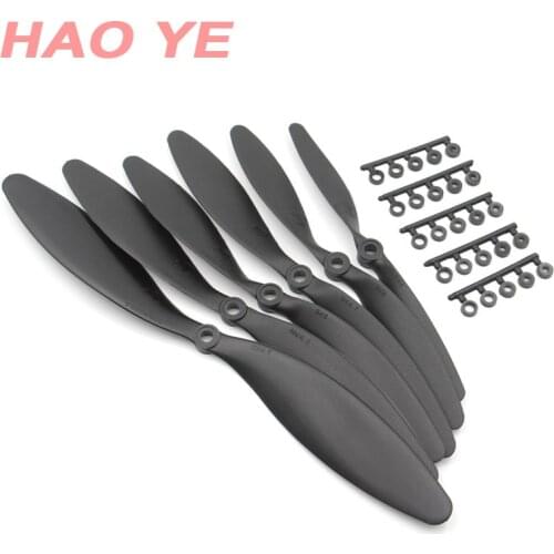 5PCS HAOYE RC 7040 8060 9047 9060 1047 1147 Fixed-Wing of Slow Speed Large Hole 6mm Electric Propeller for Airplane Accessories