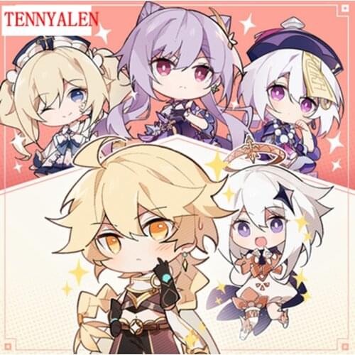 Have A New Role . Anime Genshin Impact Yae BAIZHU Paimon Acrylic Keychain Two-Dimensional Game Peripheral Small Pendant 75mm