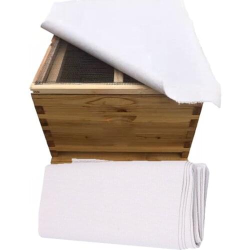 20PCS Beekeeping Thicken Cotton Beehive Cover Shading Thermal Insulation Lid Covering Sunscreen Standard size 50X60CM Supplies
